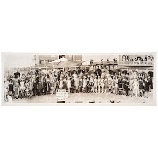 E.O. Goldbeck Panoramic Photographs of Texas, Incl. 3rd Annual Bathing Girl Revue, Galveston, Tex., 1922, Plus