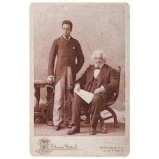 Frederick Douglass & his Grandson, Rare Cabinet Card