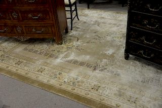 Silk Chinese Oriental carpet. 8' x 10'