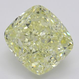 6.53 ct, Natural Fancy Yellow Even Color, VVS2, Cushion cut Diamond (GIA Graded), Appraised Value: $303,600 