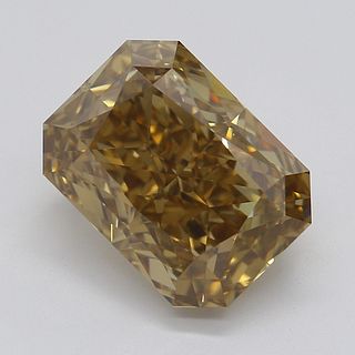 2.27 ct, Natural Fancy Deep Brown Yellow Even Color, VVS1, Type IIa Radiant cut Diamond (GIA Graded), Appraised Value: $31,700 