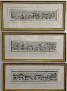 Set of twelve Harper's Weekly and miscellaneous prints, mostly Massachusetts and Boston. sight size 4 1/2" x 20 1/2" to 10" x