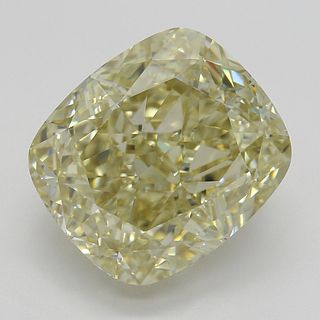 5.17 ct, Natural Fancy Light Brownish Yellow Even Color, VVS2, Cushion cut Diamond (GIA Graded), Appraised Value: $101,300 