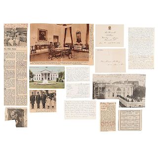 Extensive Archive of a Roosevelt Family Friend, Elizabeth Evans, Incl. Some Accounts of a White House Visit and Trip to Sagam