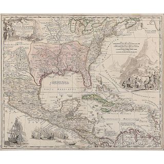 Regni Mexicani Seu Novae Hispaniae, Ca 1720
