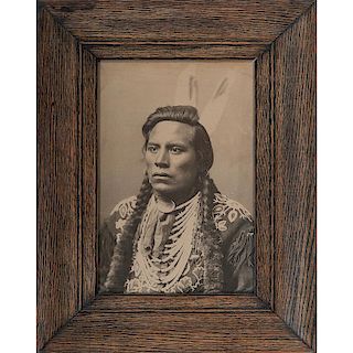 George Custer's Scout, Curley, Large Format Photograph by F. Jay Haynes