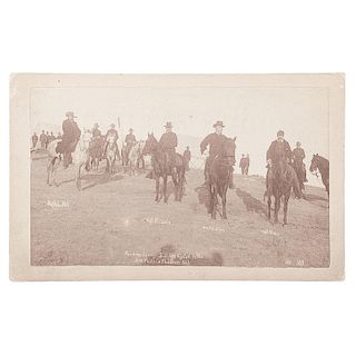 Trager & Ford Boudoir Photograph of General Miles and Buffalo Bill Cody at Wounded Knee