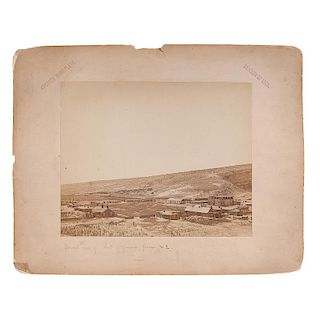 Ft. Defiance and Oraibi, Arizona, Large Format Albumen Photographs by Hillers and Mindeleff, Ca 1880s