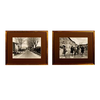 2pc Framed Italian Monochrome Silver Gelatin Photographs