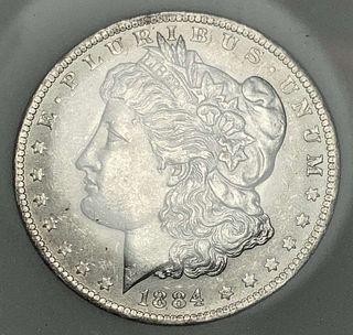1884-O Morgan Silver Dollar MS65