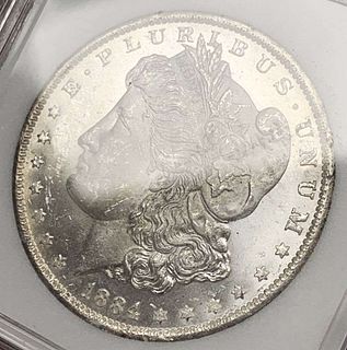 1884-O Morgan Silver Dollar MS66 PL