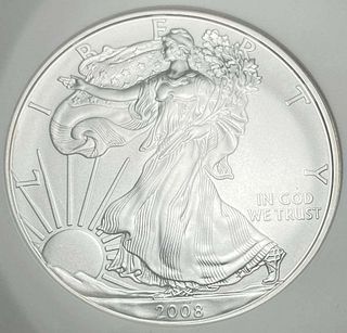 2008 American Silver Eagle NGC MS70 Early Releases