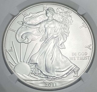 2011-S American Silver Eagle NGC MS69 25th Anniversary
