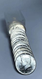 Roll (20-coins) 1964 JFK 90% Silver Half Dollar Mint Condition