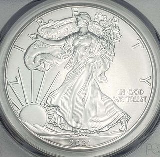 2021 American Silver Eagle PCGS MS70 First Strike