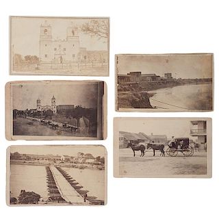 Rare CDV Collection Featuring Views of Matamoros and Texas, Incl. Photographs by Louis de Planque and Henry Doerr