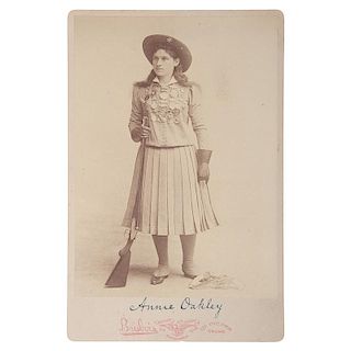 Annie Oakley Cabinet Card by Brisbois