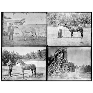 Charles Nordin, Nebraska Photographer, Glass Negative Collection Incl. Wild West Show Views of Doc Carver and Buffalo Bill, P