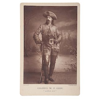William F. "Buffalo Bill" Cody, Woodburytype Cabinet Card