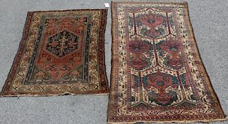 2 Antique and Finely Woven Area Rugs.