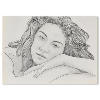 Charles Lynn Bragg, "Leigh" Original Pencil Drawing, Hand Signed with Letter of Authenticity