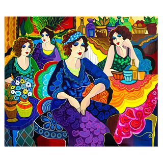 Patricia Govezensky- Original Acrylic on Canvas "Sister's"