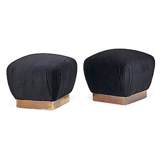 PAIR OF MARGE CARSON SOUFFLE POUFS