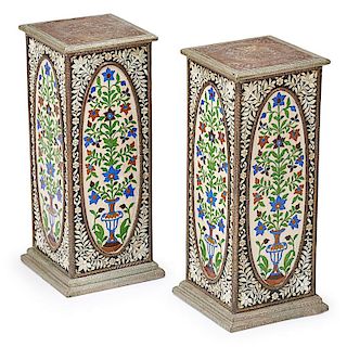PAIR OF ANGLO-INDIAN PEDESTALS