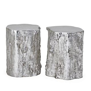 PAIR OF CUSTOM CONTEMPORARY OCCASIONAL TABLES