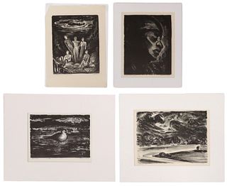 (4) CONSTANCE FORSYTH (TX, 1903-1987) LITHOGRAPH PRINTS ON PAPER