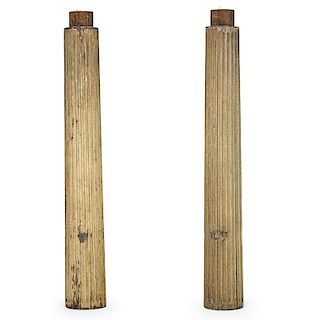 ASSOCIATED PAIR OF NEOCLASSICAL STYLE COLUMNS