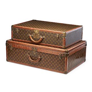 VINTAGE LOUIS VUITTON HARD-SIDED LUGGAGE