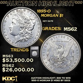 ***Auction Highlight*** 1895-o Morgan Dollar 1 Graded ms62 By SEGS (fc)