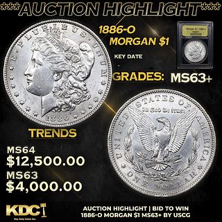 ***Auction Highlight*** 1886-o Morgan Dollar 1 Graded Select+ Unc By USCG (fc)
