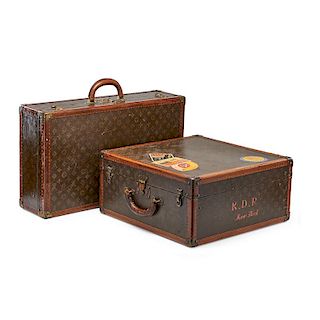 VINTAGE LOUIS VUITTON HARD-SIDED LUGGAGE