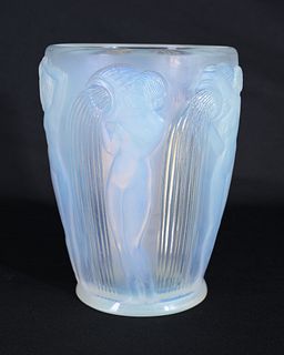 Rene Lalique 'Danaides' Opalescent Vase