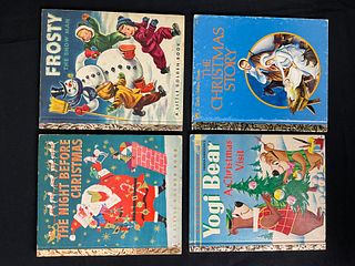 Collection of 4 Little Golden Book Christmas Books 1949 1951 1961 1980