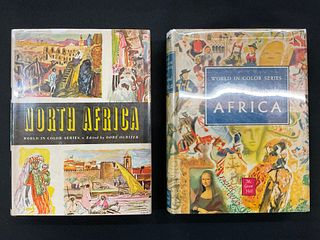 World in Color Series North Africa 1955 and South / Central Africa 1954 Illustrated