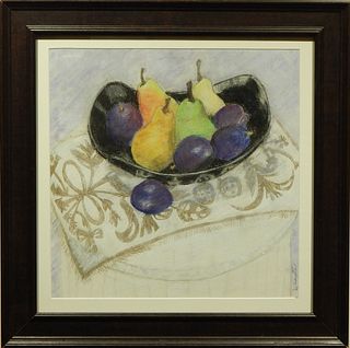 Dina Cheyette: Pears and Plums Still Life