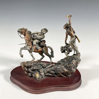Legends Bronze Sculpture, Johnson's Last Fight