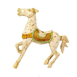 Painted Wood Decorative Horse