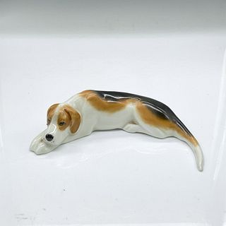 Royal Worcester Figurine, Laying Beagle