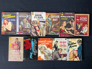 Collection of 11 Vintage Murder Mystery Paperbacks from 1933 to 1960