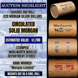 *EXCLUSIVE* Hand Marked " Morgan Limited," x20 coin Covered End Roll! - Huge Vault Hoard  (FC)