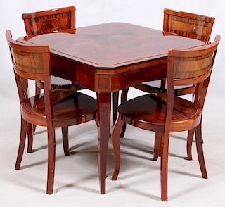 GAME TABLE W/ 4 CHAIRS