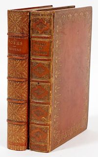 SAMUEL ROGERS HARD BOUND LEATHER VOLUMES 1830 & 34