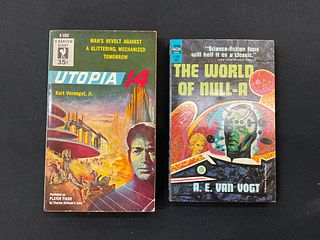 The World Of Null-A 1948 and Utopia 14 1st Printing 1954