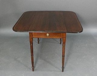 19th C. English Mahogany Pembroke Table