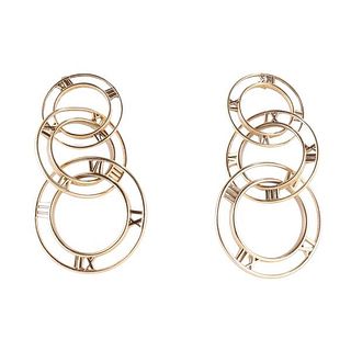 Tiffany &amp; Co Atlas 18k Gold Drop Earrings