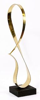 ASCRIBED TO BILL KEATING FREE FORM BRASS SCULPTURE